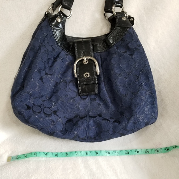 Coach navy purse - Picture 11 of 12